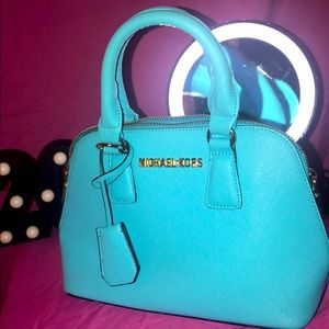 Blue Michael Kors Handbag